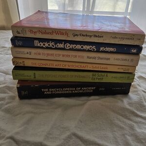 6 Vintage Witchcraft/Occult Books